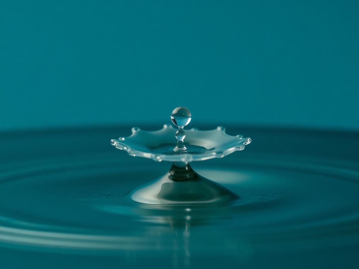Water droplet crown